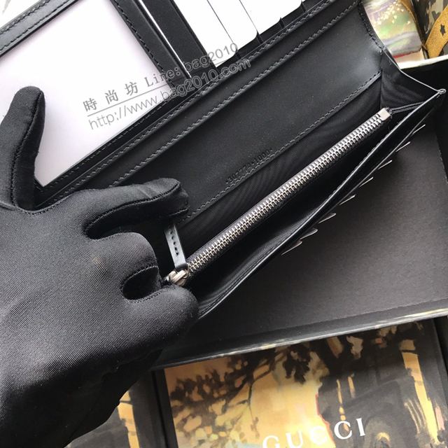 Gucci包 古馳錢包 307774黑全皮 義大利牛皮 高端品質男士西裝夾 Gucci男錢包  gudj1300